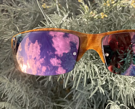 Lunettes Gouges en citronnier Avec ses strass