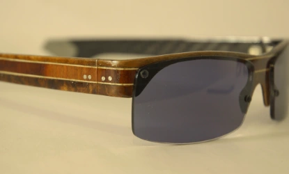 Lunettes faites main en noyer